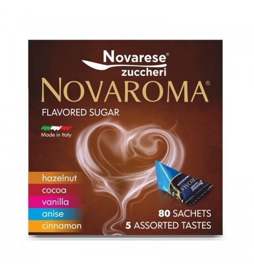 NovaAroma шеќер со различни вкусови х80 кесички