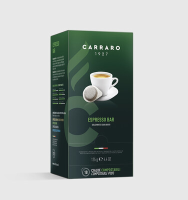 Carraro espresso bar ESE хартиен pod 18 пар