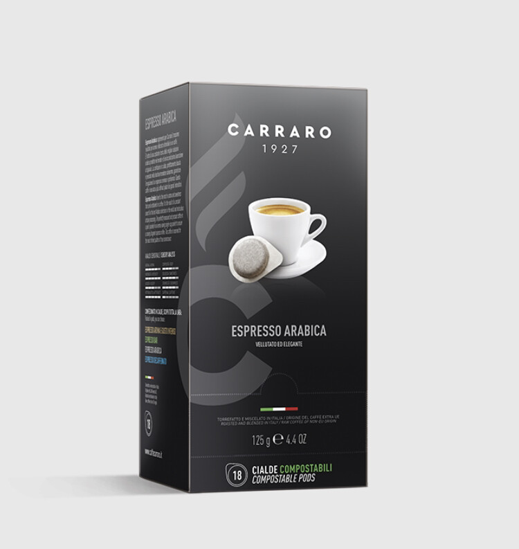 Carraro 100% Arabica ESE хартиени патрони