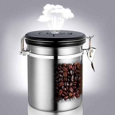 Канистер за зачувување на свежината на кафето со CO2 вентил за 500грама