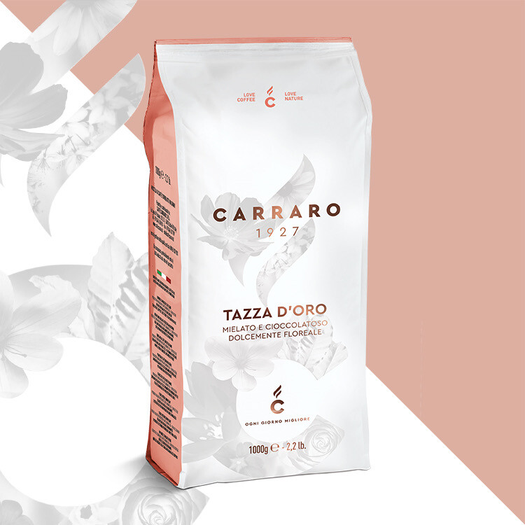 Carraro Tazza d&#39; Oro 90% Арабика 1 kg зрно
