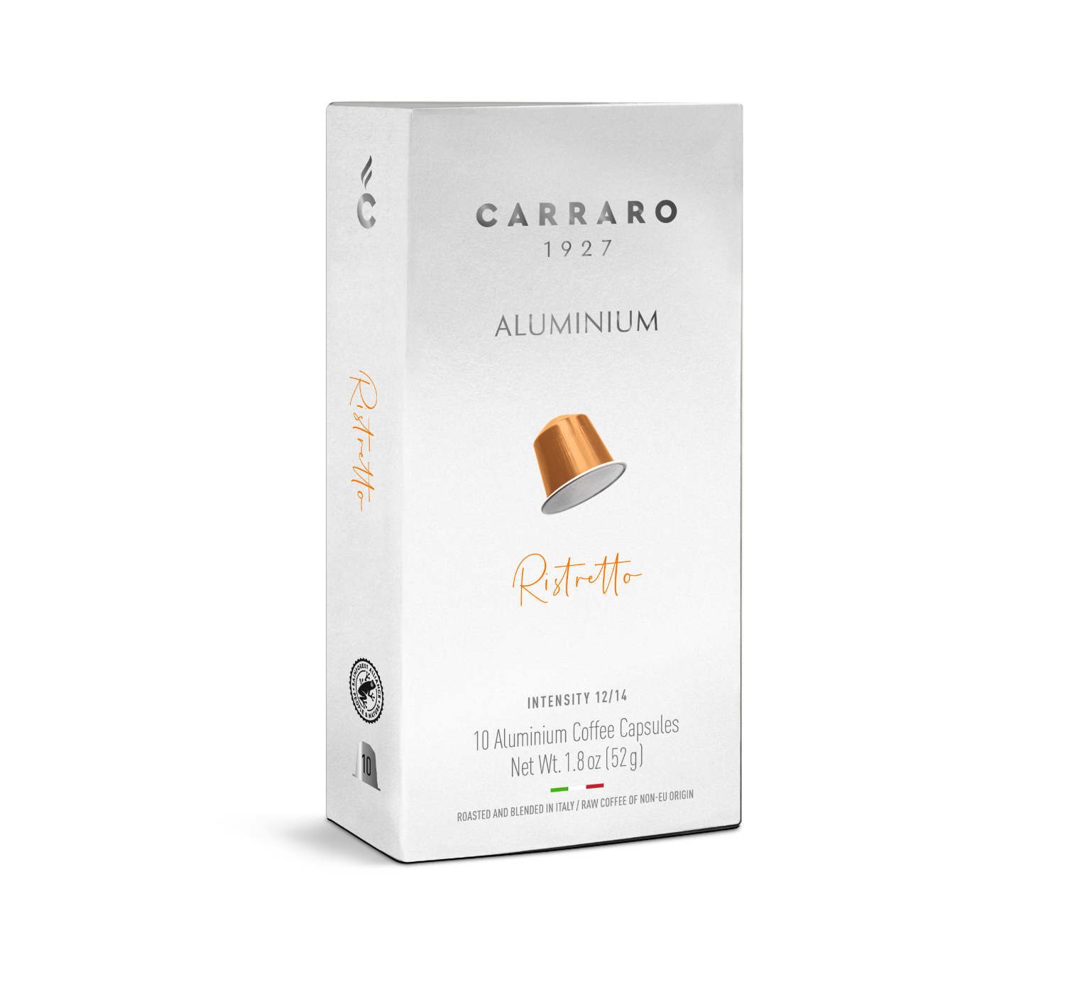 Carraro Nespresso RISTRETTO – 10 капсули ALUMINIUM