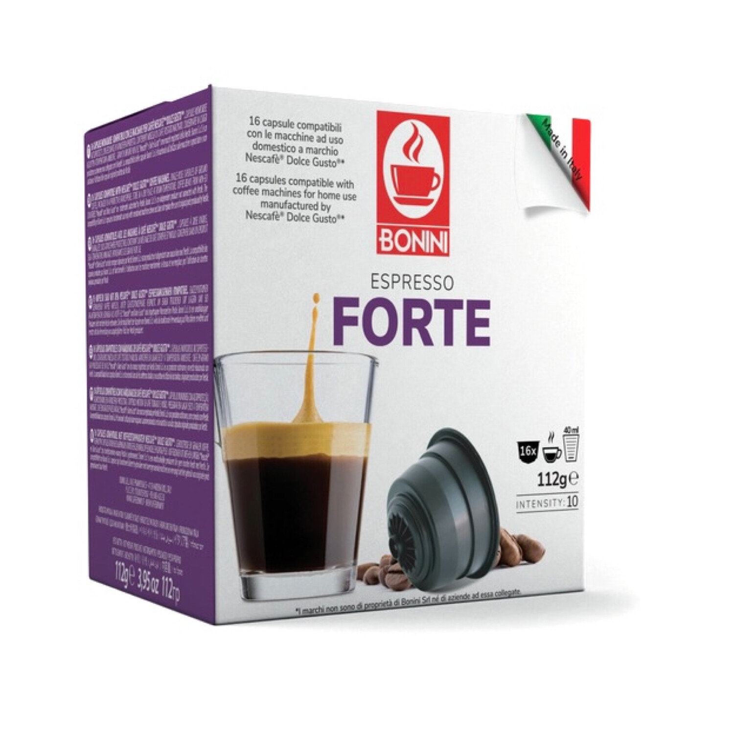 Bonini Dolce Gusto Forte espresso x16 пар.