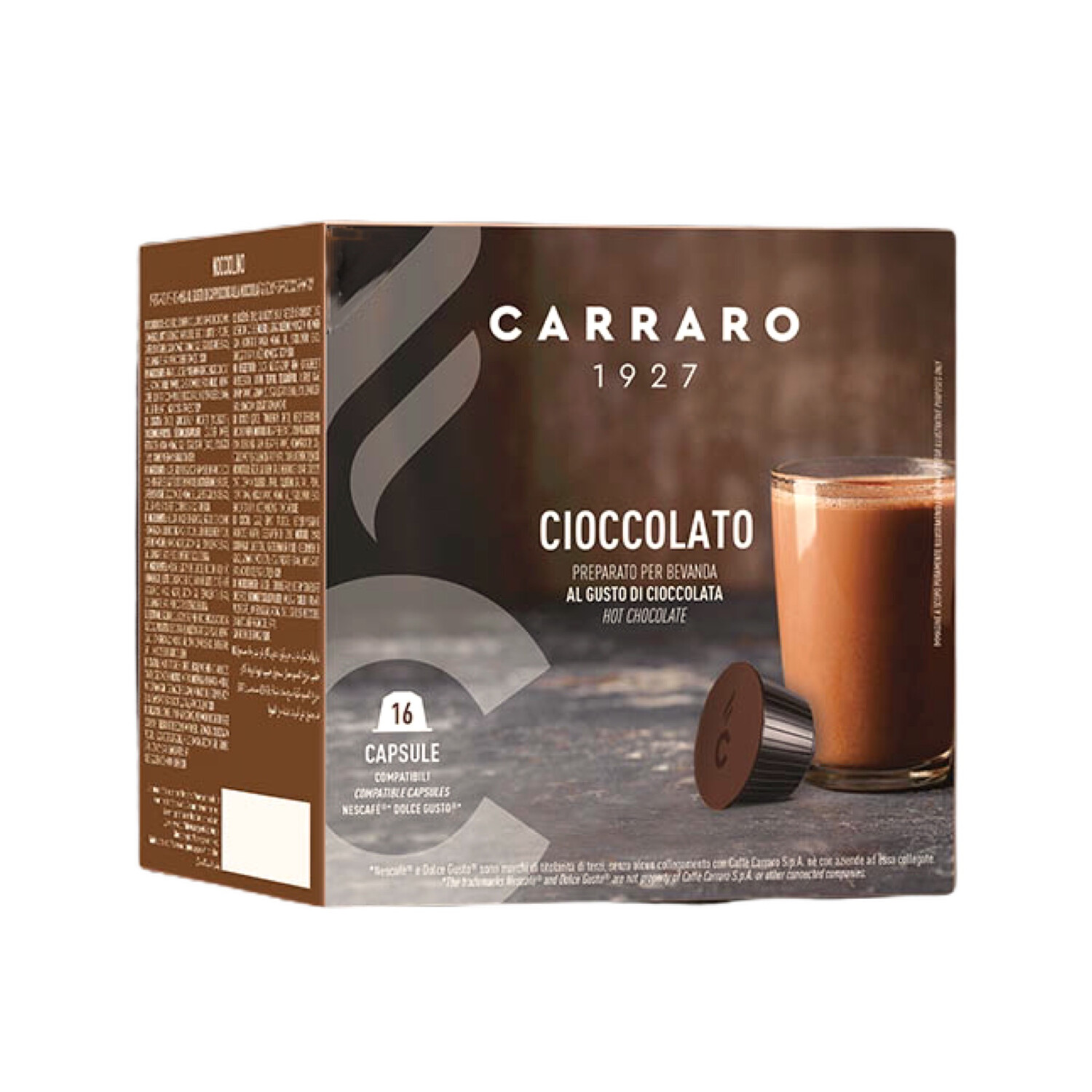 Carraro Dolce Gusto HOT Choko-Топло Чоколадо 16 пар. (двојна доза)