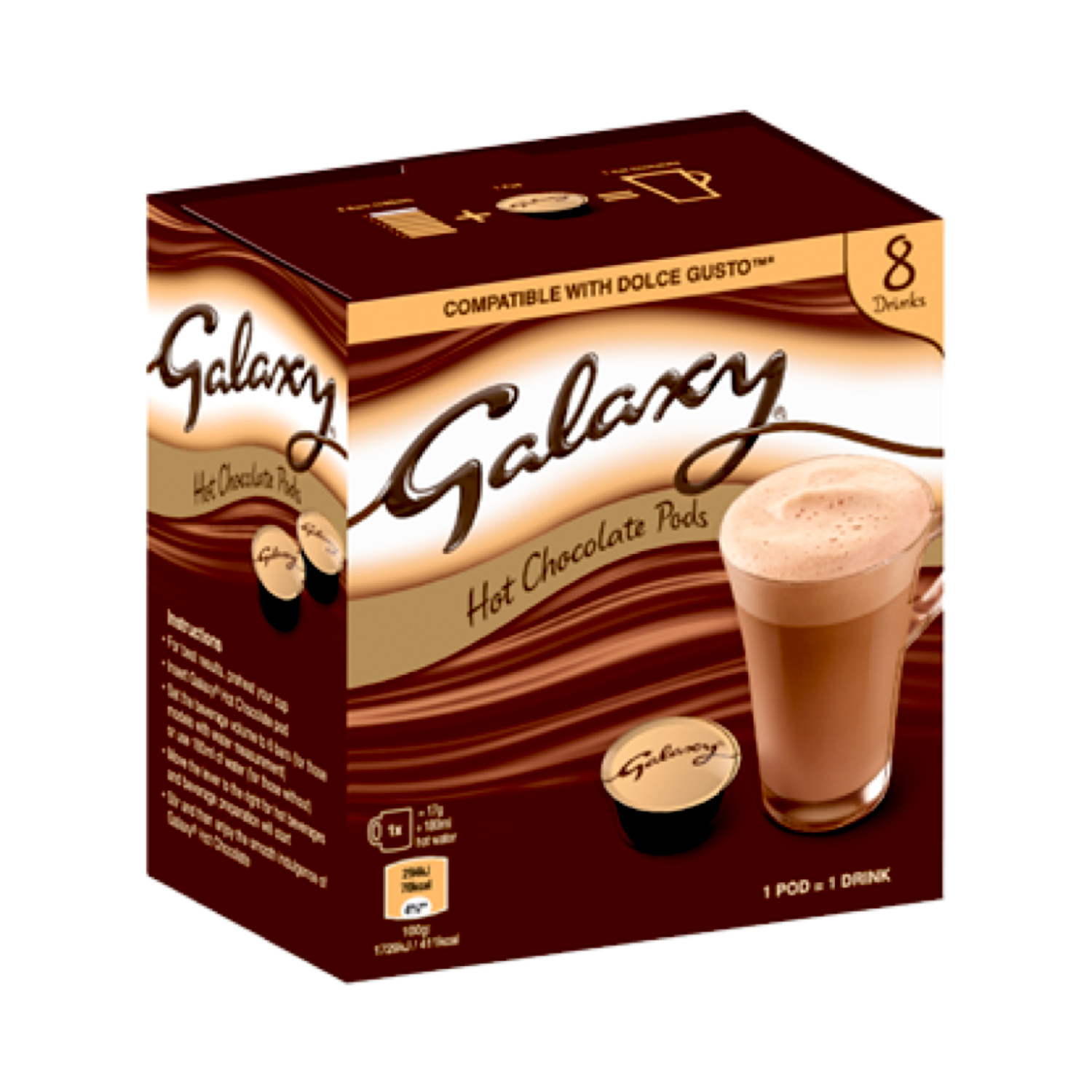 Galaxy by Mars™️Dolce Gusto Hot Chocolate x8 капсули