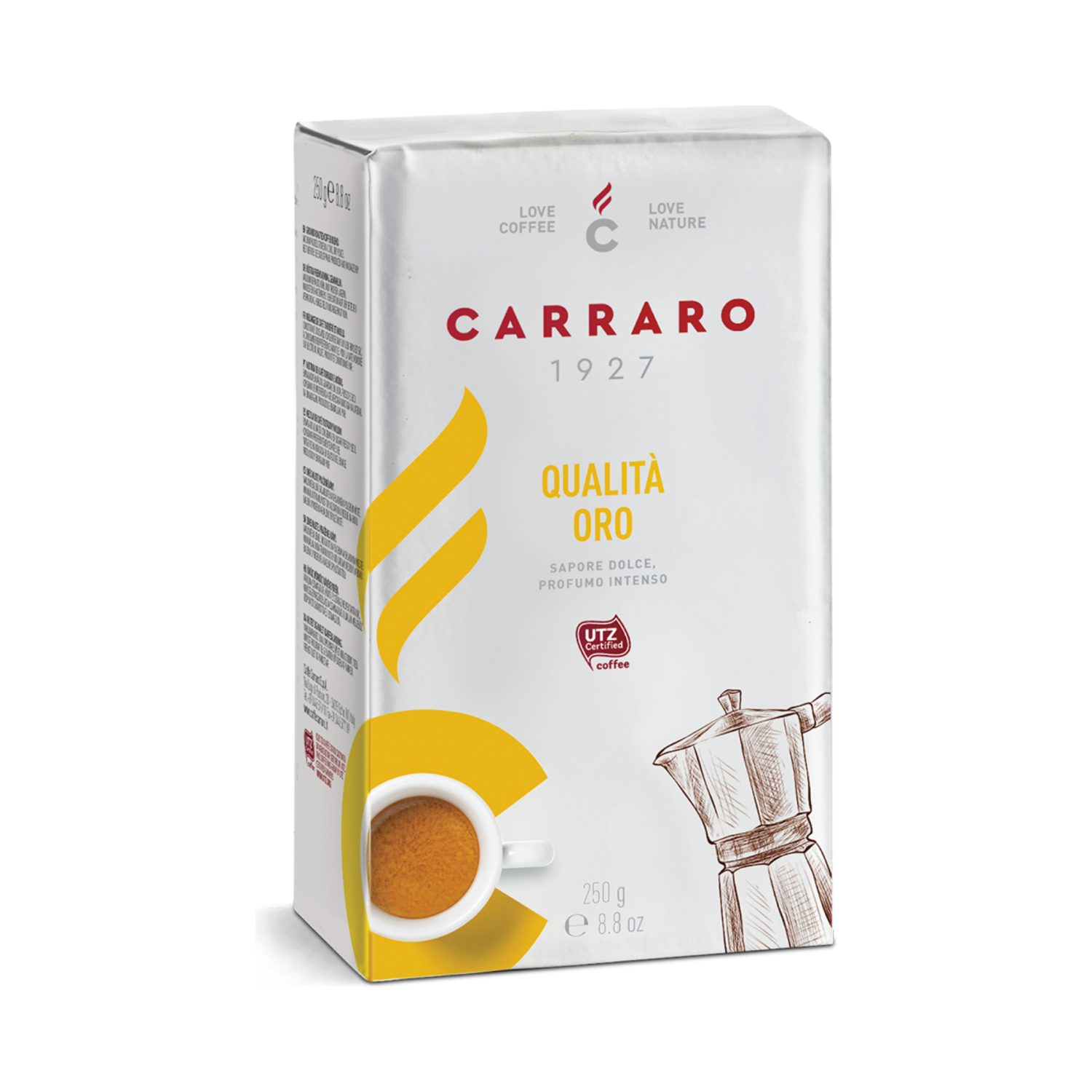 Carraro 1927 Qualita Oro 90% Arabica мелено еспресо