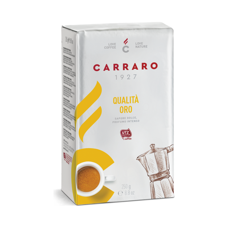 Carraro 1927 Qualita Oro 90% Arabica 250 gr. мелено еспресо