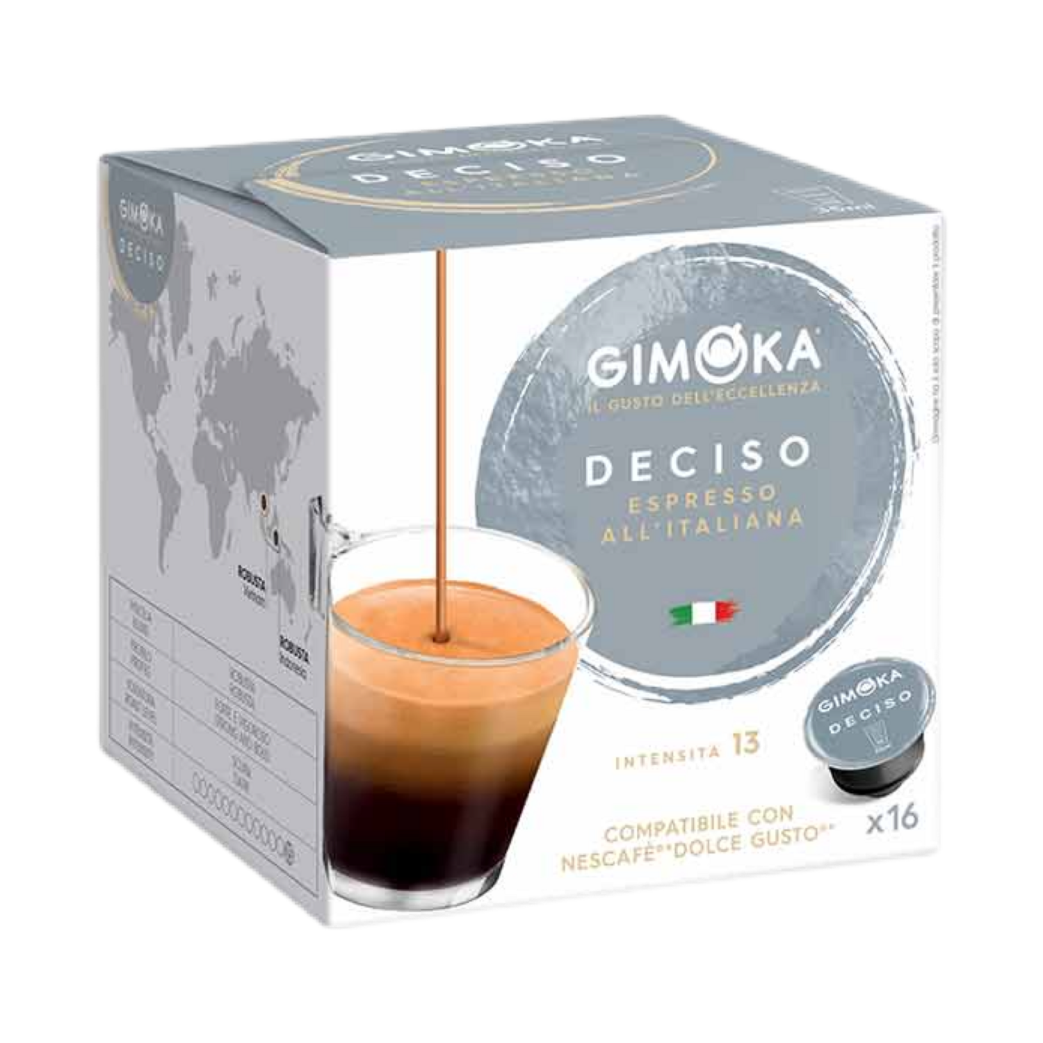 Gimoka Dolce Gusto espresso Deciso x16 капсули