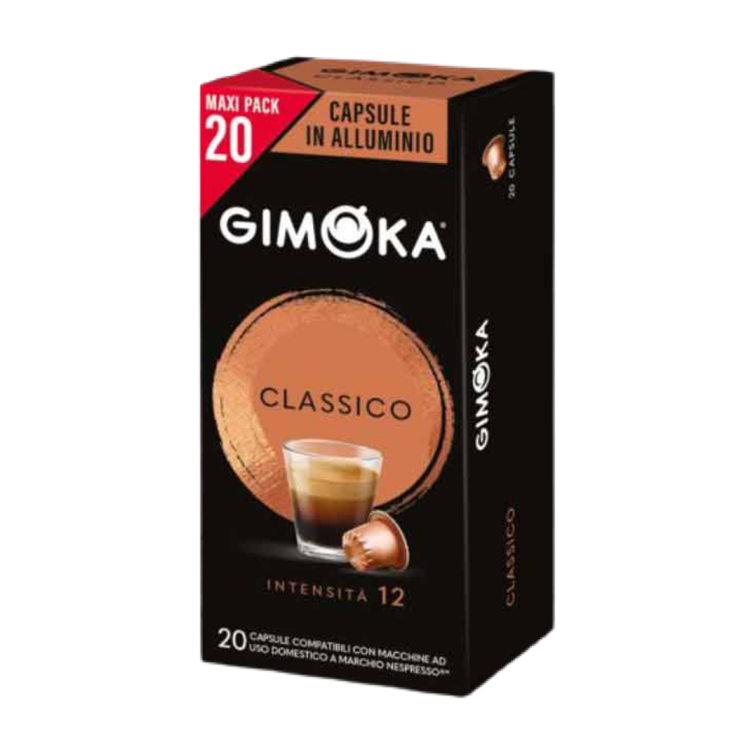 Gimoka Nespresso Alu Prime collection Classico x20 капсули
