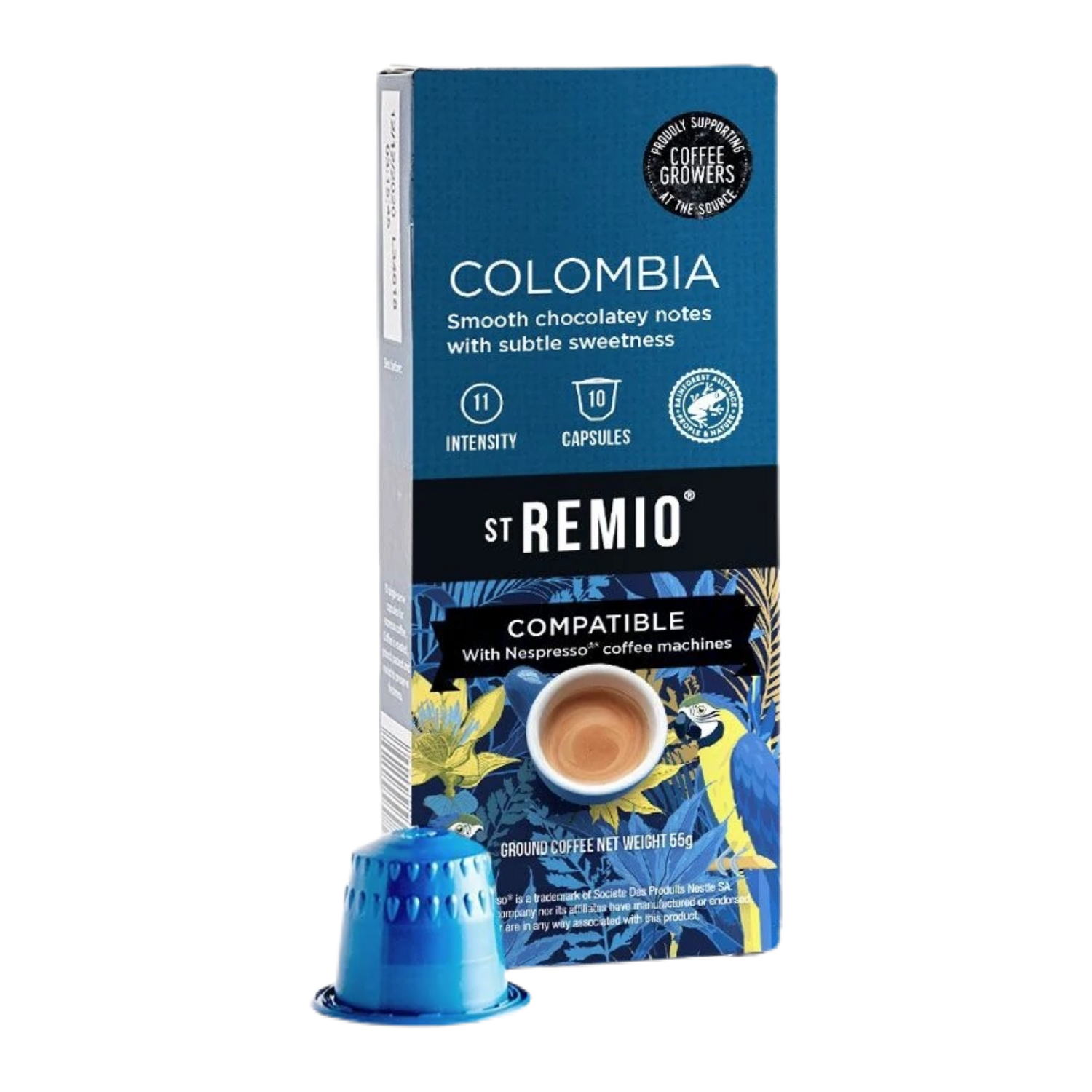 St. Remio Nespresso  Colombia Artisan UTZ Arabica espresso x10 капсули