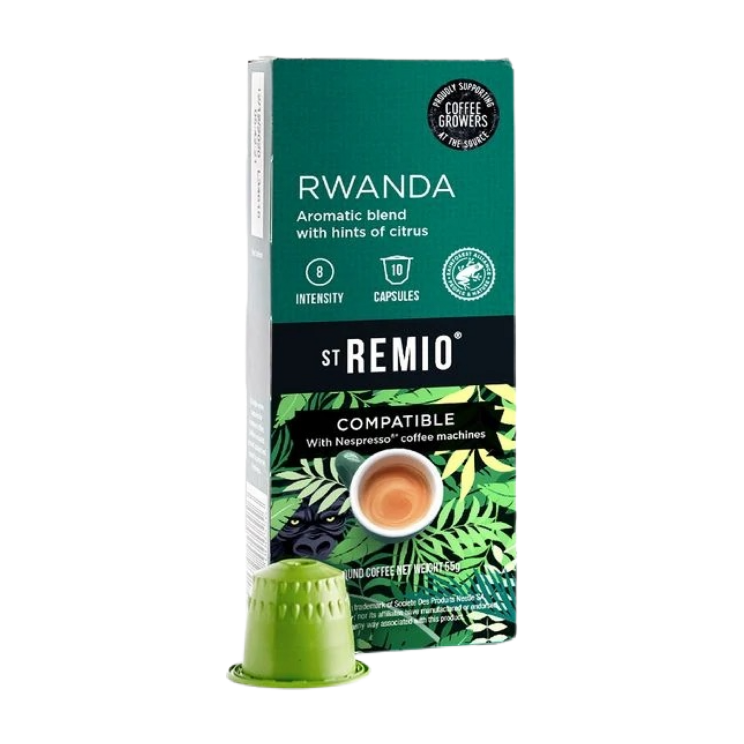 St. Remio Nespresso  Rwanda Arabica Artisan UTZ espresso x10 капсули