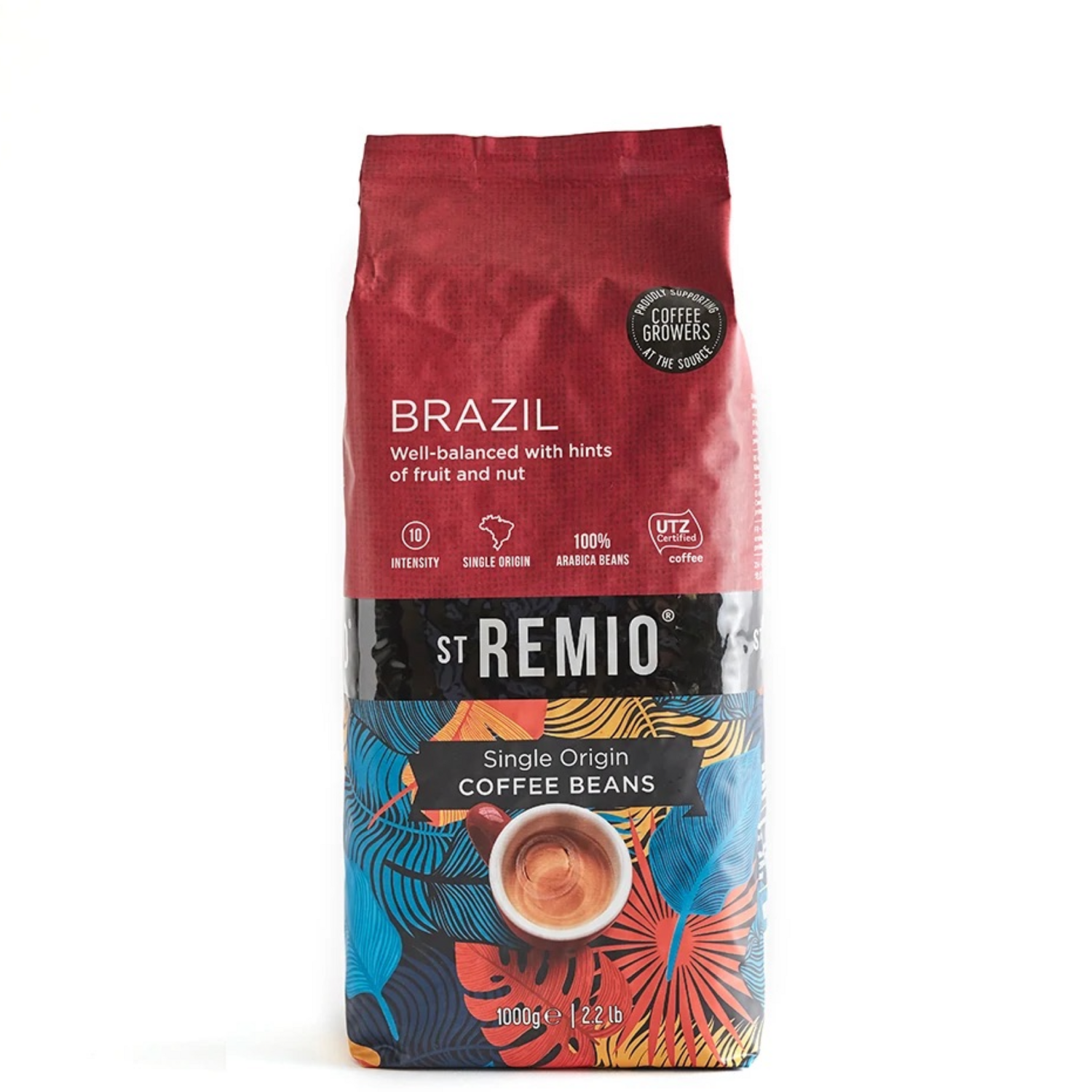 St.Remio Brazil UTZ Arabica еспресо во зрно х1 kg