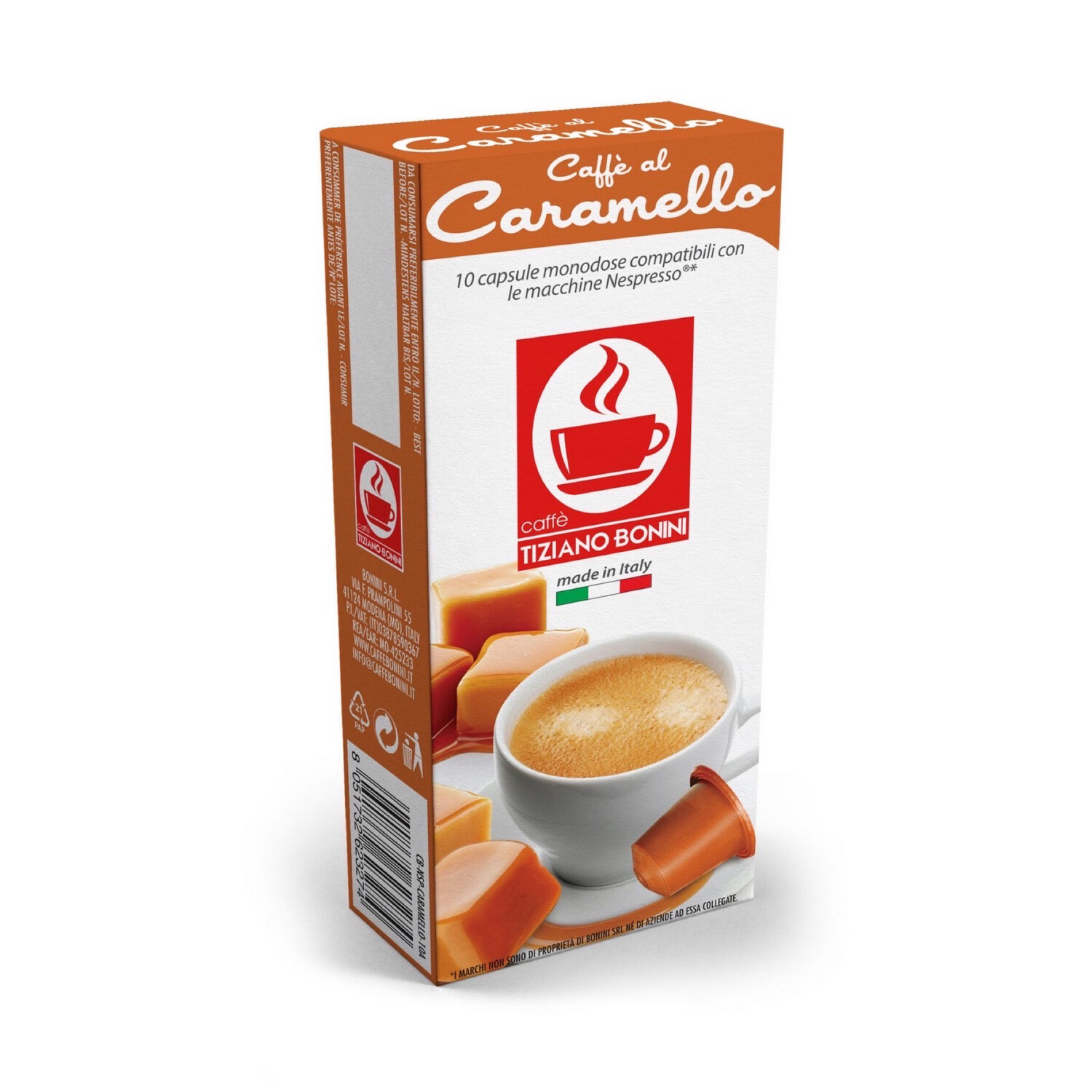 Bonini Nespresso 100% espresso со вкус на Карамела x10