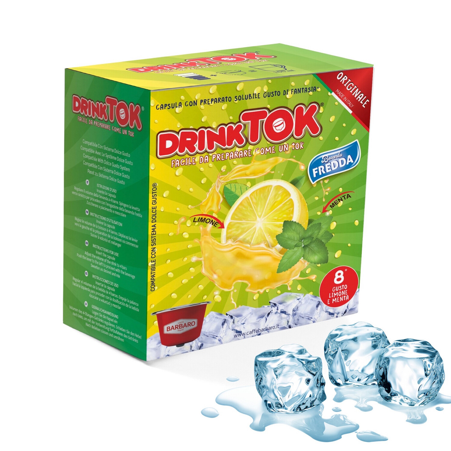 Drink Tok Dolce Gusto Лимон-Мента овошен леден наптиок х8