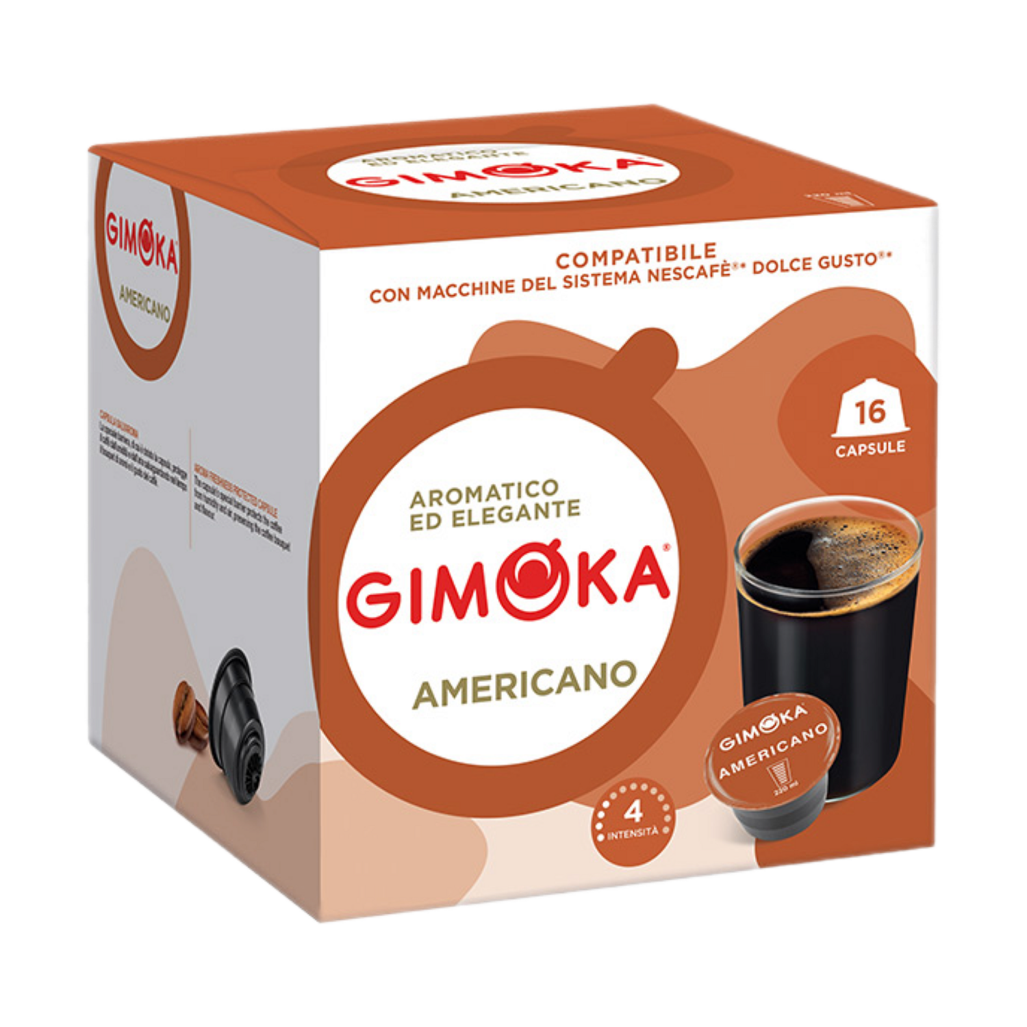 Gimoka Dolce Gusto espresso Americano Филтер Arabica x16 капсули