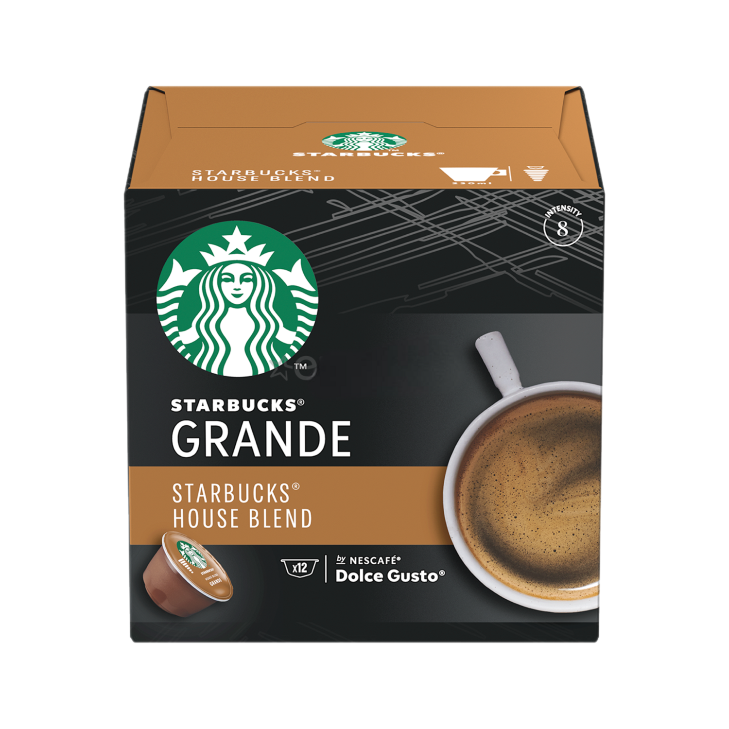 Starbucks Dolce Gusto House Blend Grande espresso x12 капсули