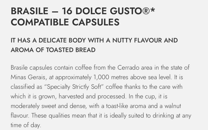 Carraro 1927 Dolce Gusto Rainforest Brazil Arabica  x16