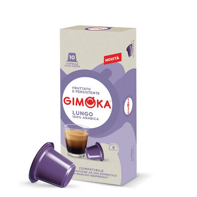 Gimoka Nespresso Lungo Arabica espresso x10 капсули