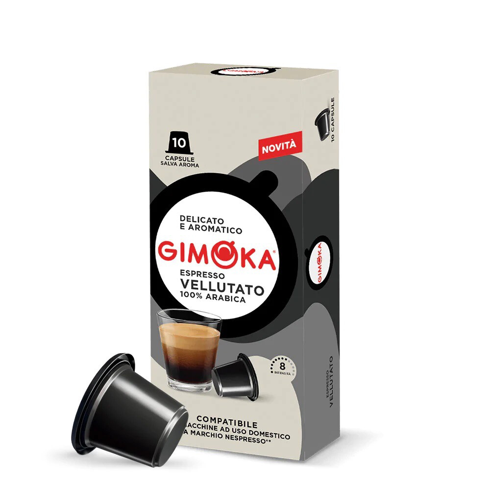 Gimoka Nespresso Vellutato Arabica espresso x10 капсули