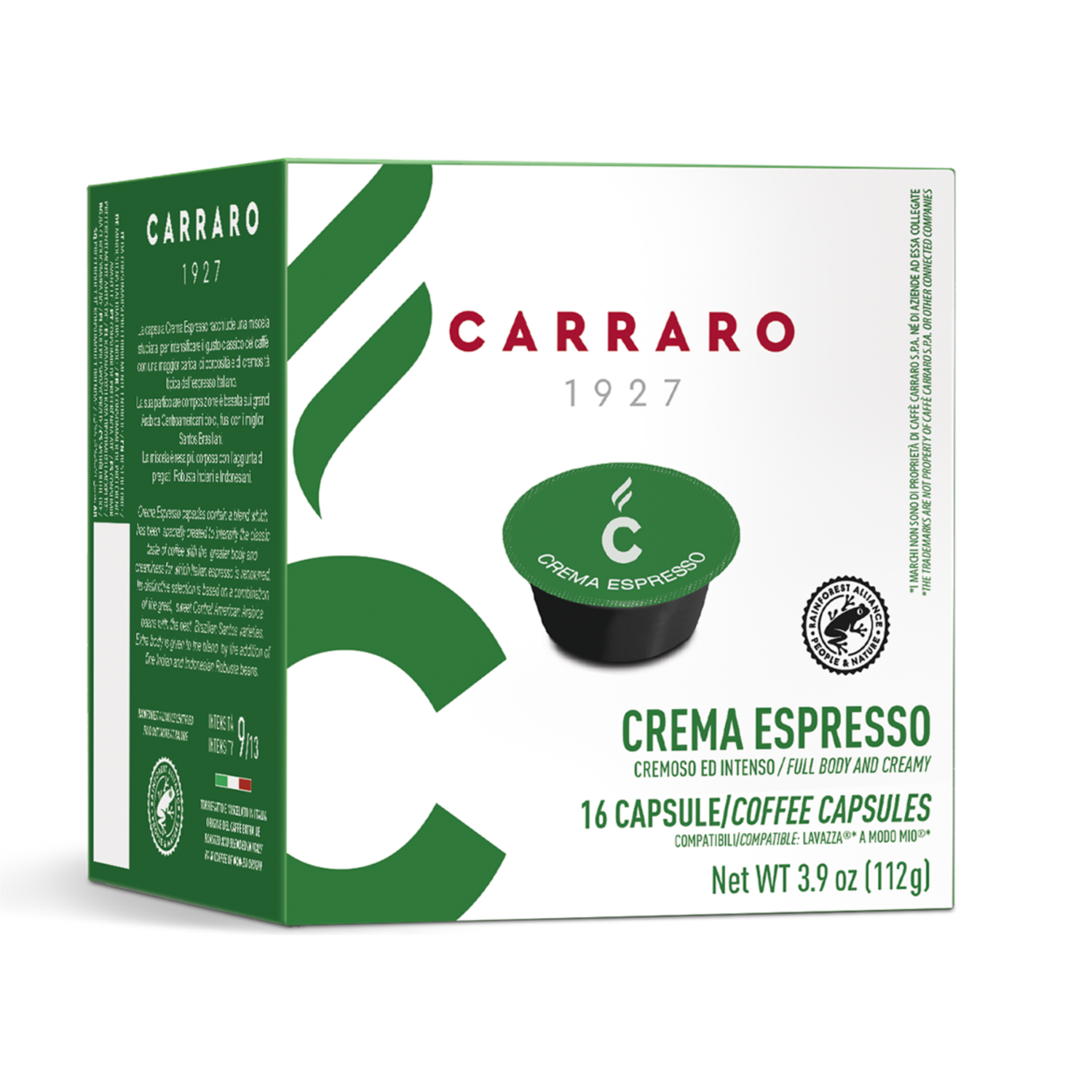 Carraro Crema Espresso Lavazza Modo Mio 16 капсули