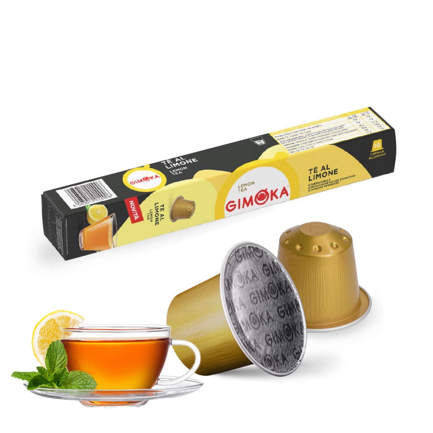 Gimoka Nespresso Tubolar Prime edition Lemon Tea x10 капсули