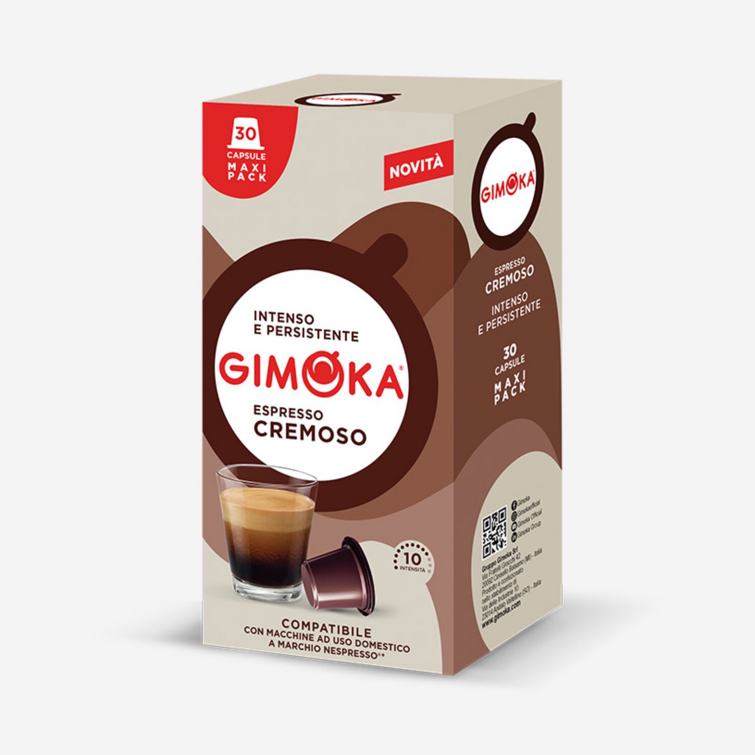 Gimoka Nespresso Cremoso Family pack espresso x30 капсули