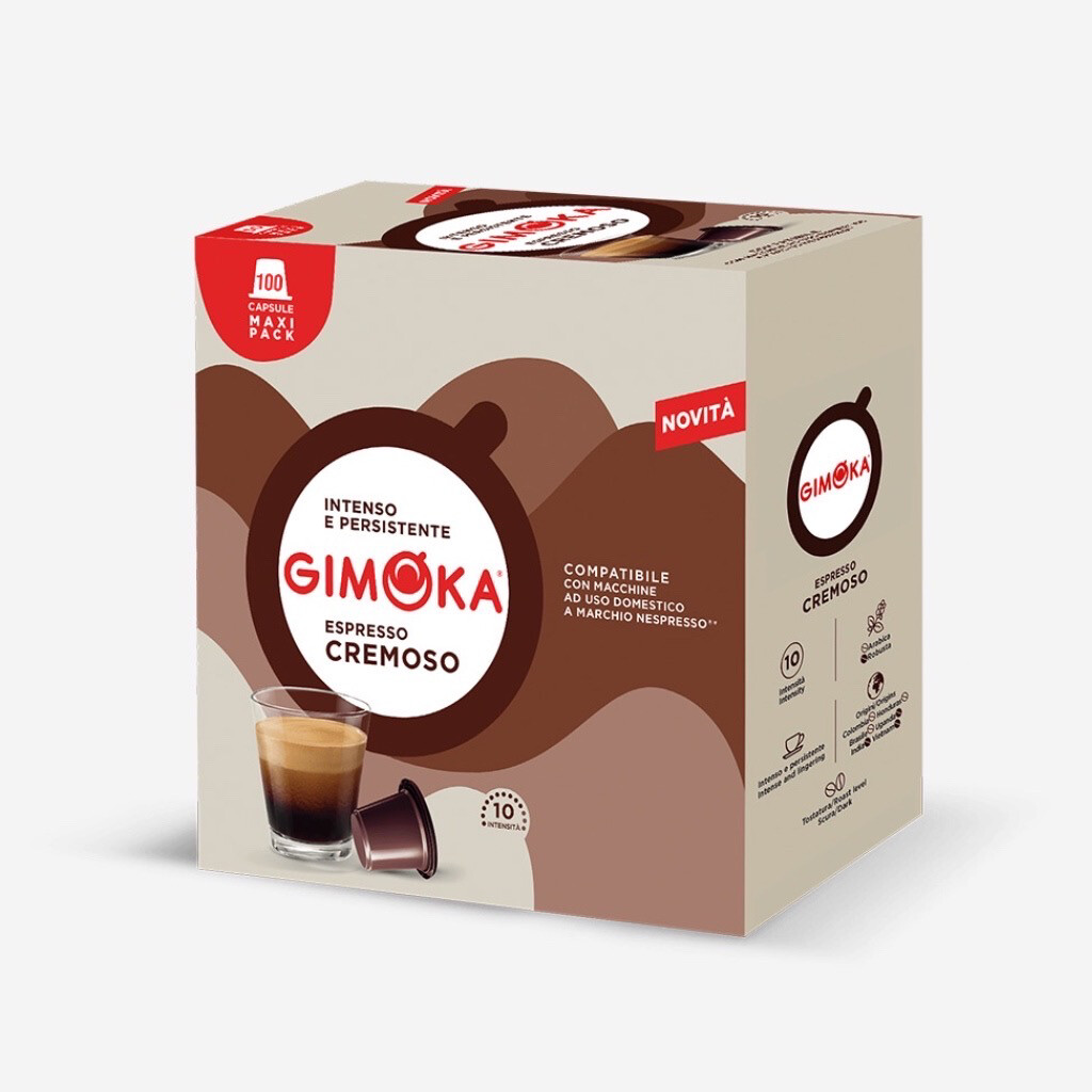 Gimoka Nespresso Cremoso Family pack espresso x100 капсули