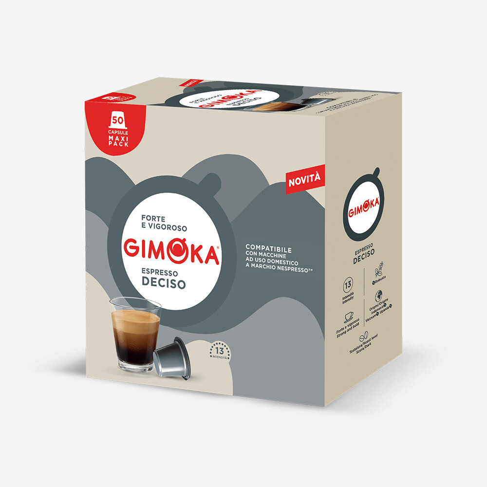 Gimoka Nespresso Deciso Family pack espresso x50 капсули