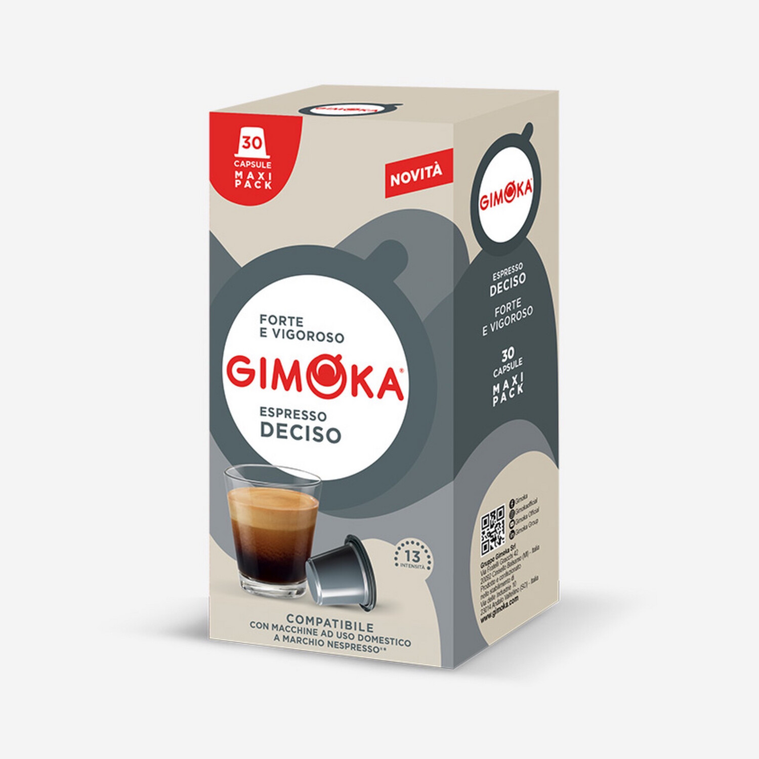 Gimoka Nespresso Deciso Family pack espresso x30 капсули