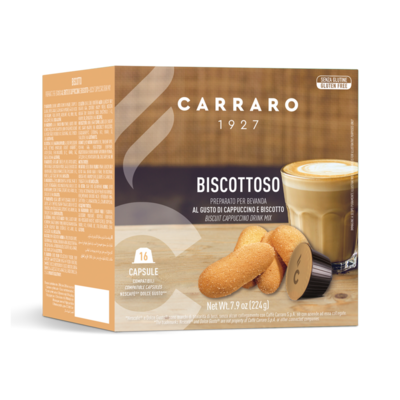 Carraro Dolce Gusto Cookies Cappuccino x16