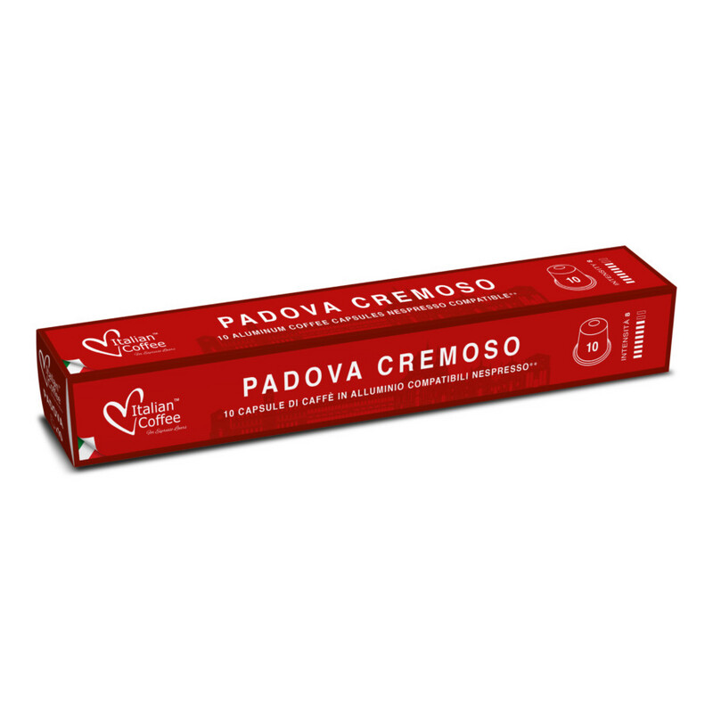Italian coffee™️ Nespresso Prime Aluminium Padova espresso x10