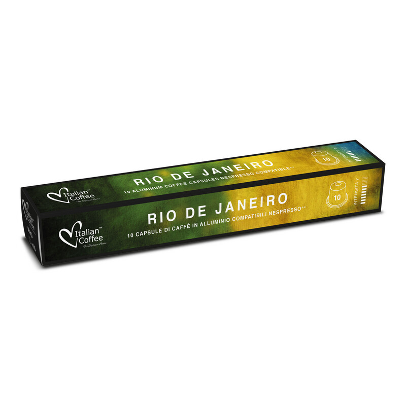 Italian coffee™️ Nespresso Prime Aluminium Rio Brasile espresso x10