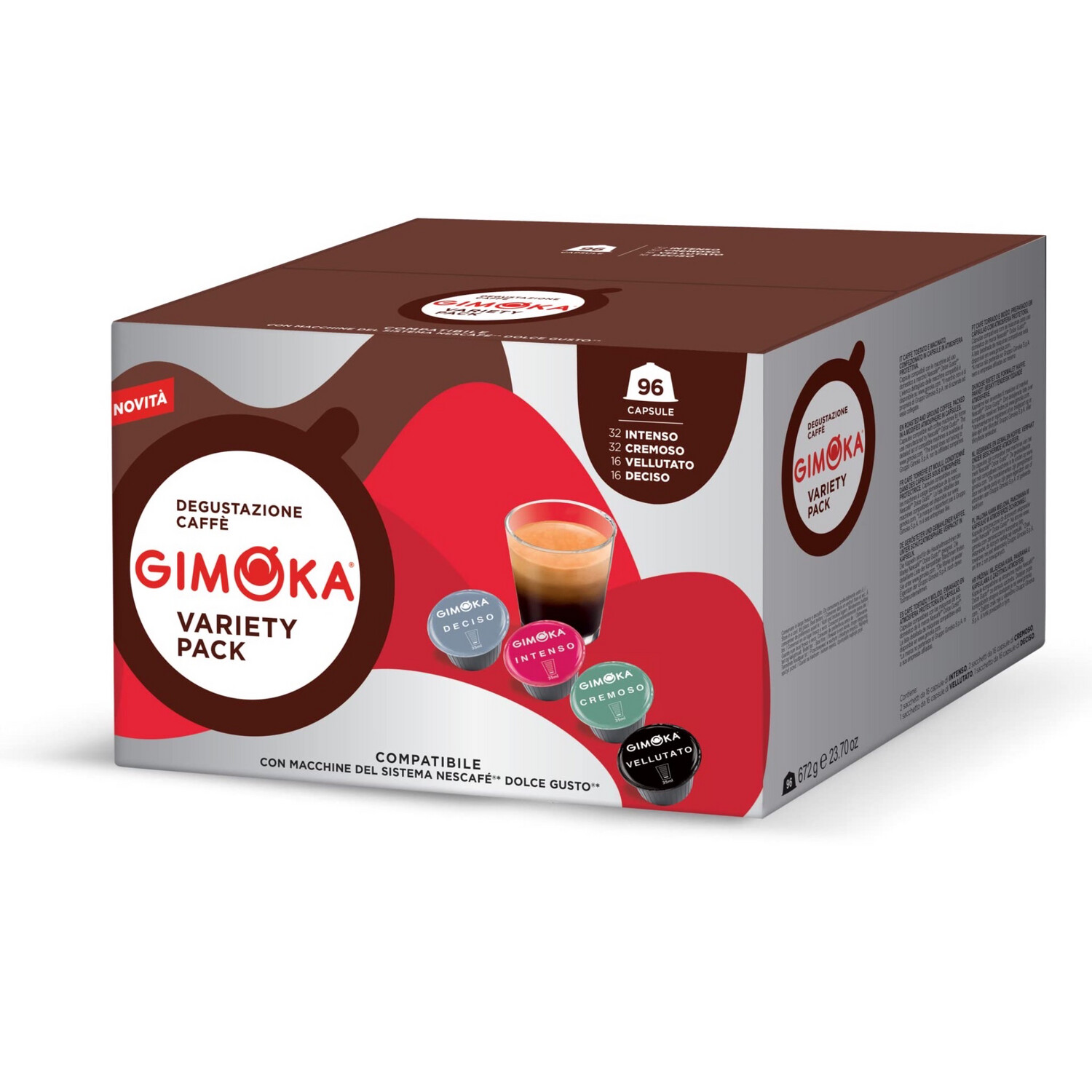 Gimoka Dolce Gusto Variety espresso pack колекција од x96 капсули