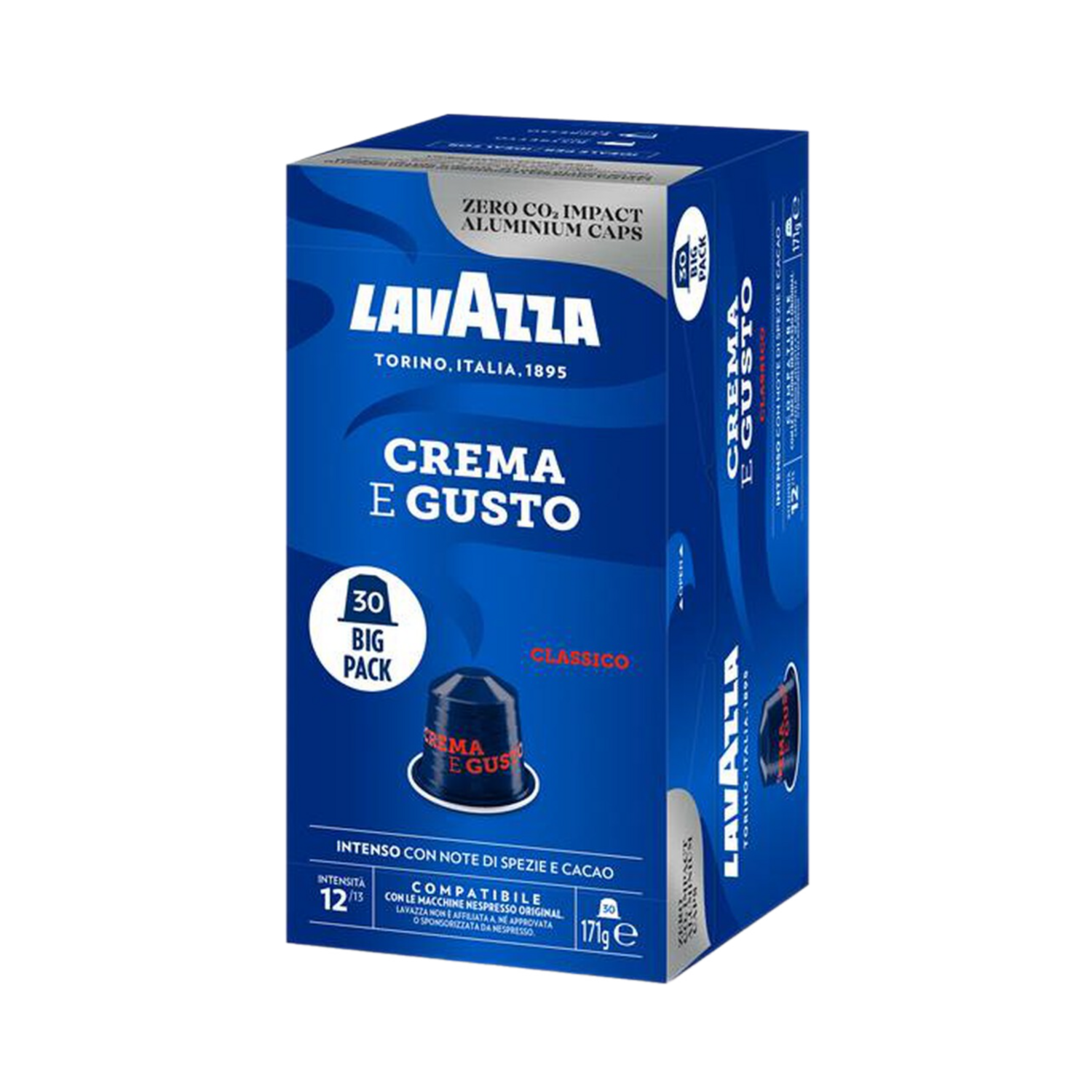Lavazza Nespresso  Aluminium Crema e Gusto CLASSICO x30 капсули