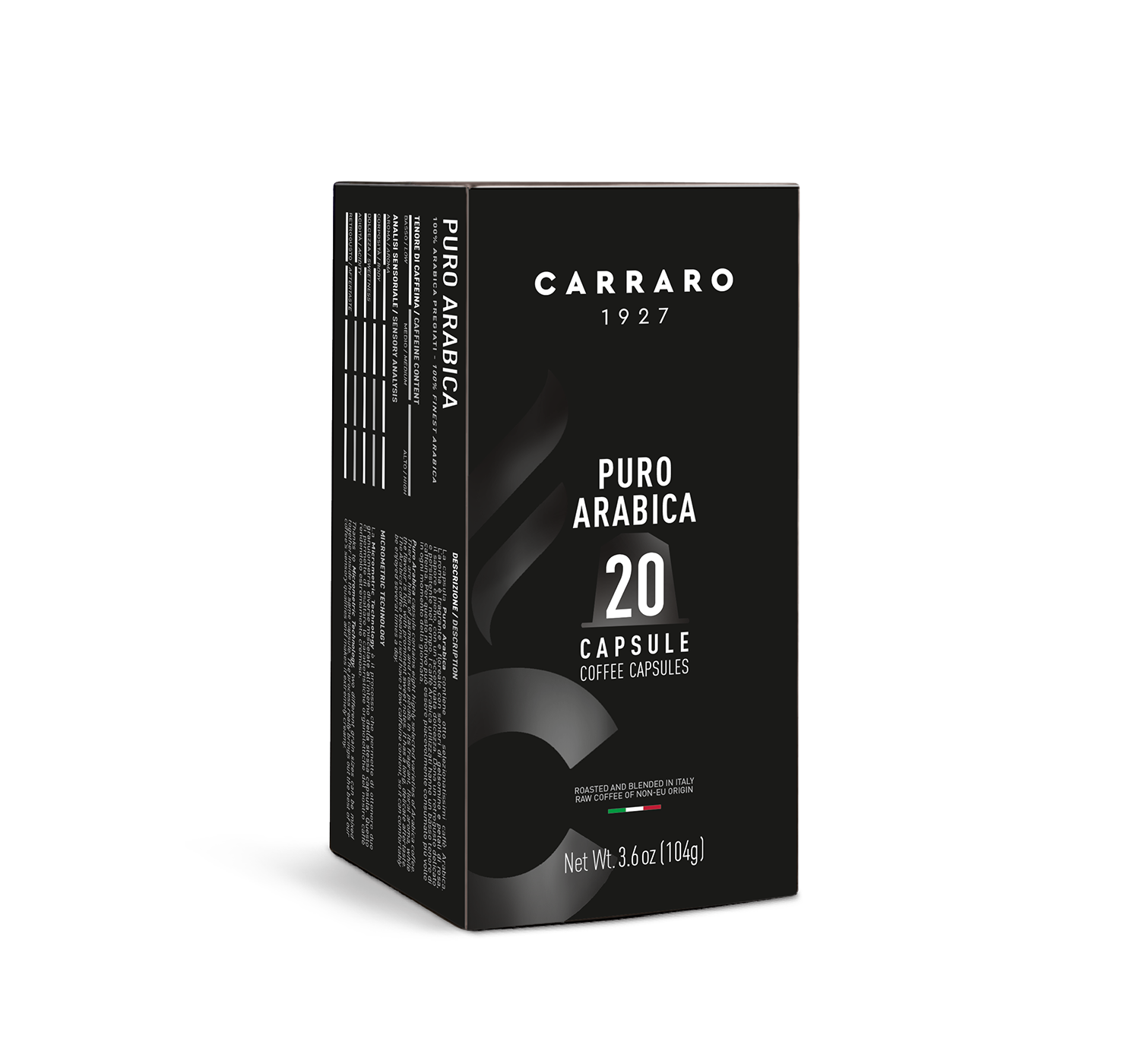 Carraro 1927 Nespresso Puro Arabica x20 капсули