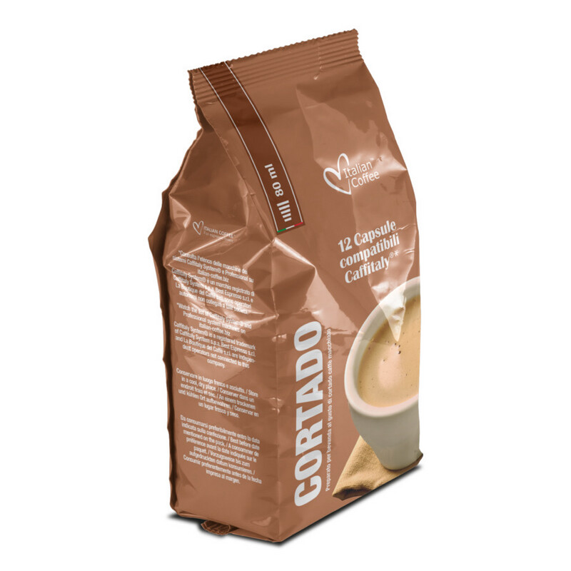 Italian coffee™️  Caffeitaly Cortado Machiatto x12 пар 