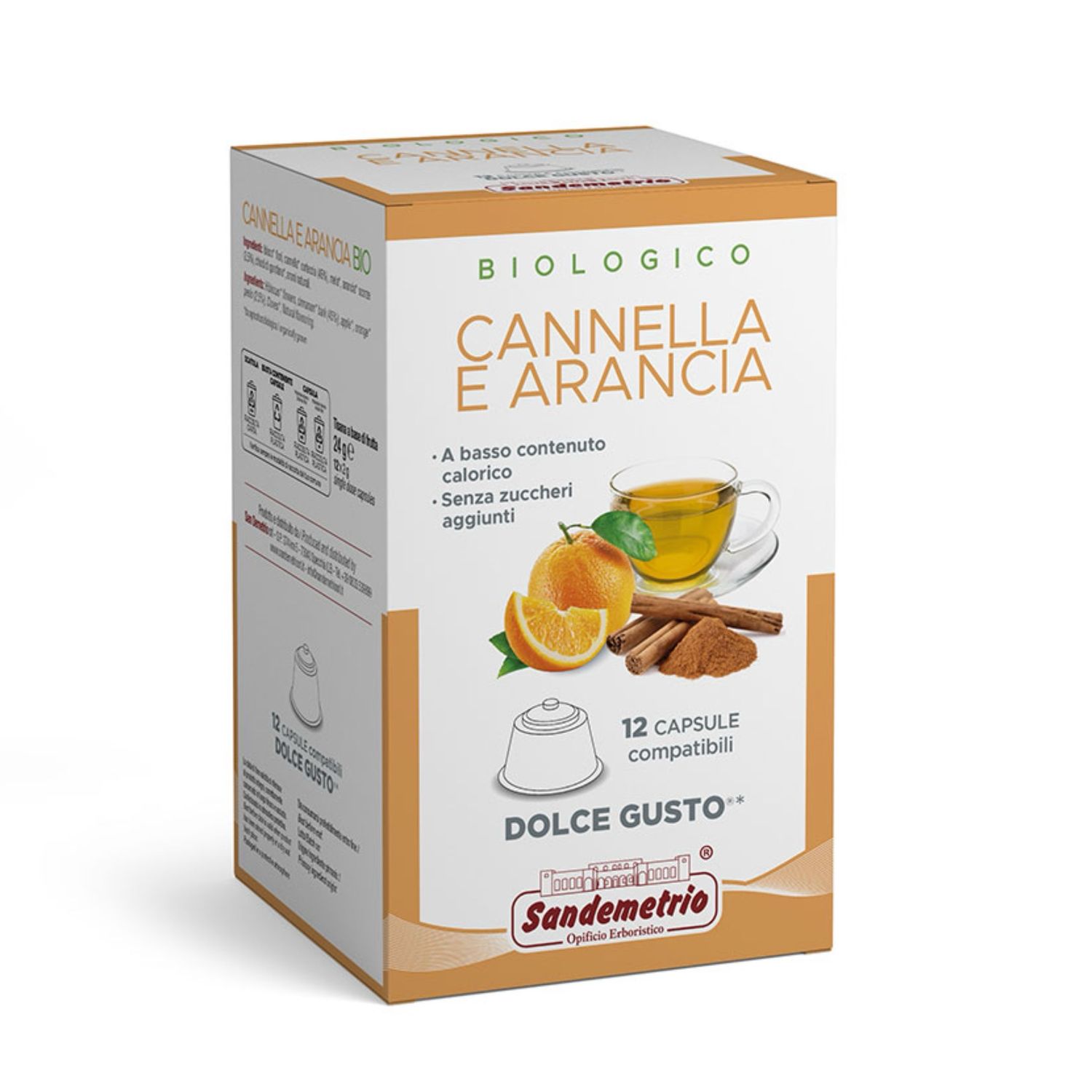 SanDemetrio Dolce Gusto Arancia Cannela Портокал-Цимет  Чај х12