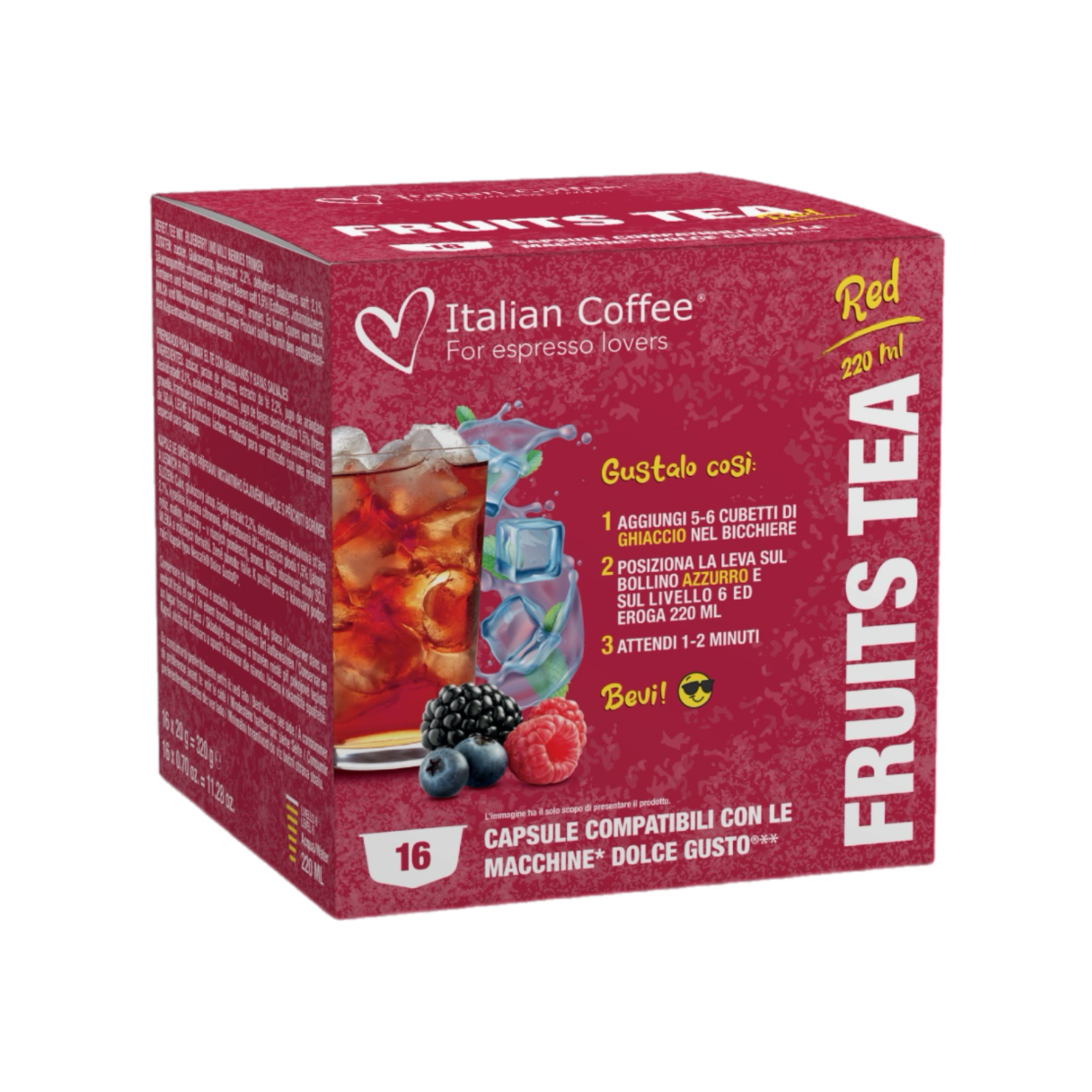 Italian Coffee Dolce Gusto Red Fruit Tea x16 капсули