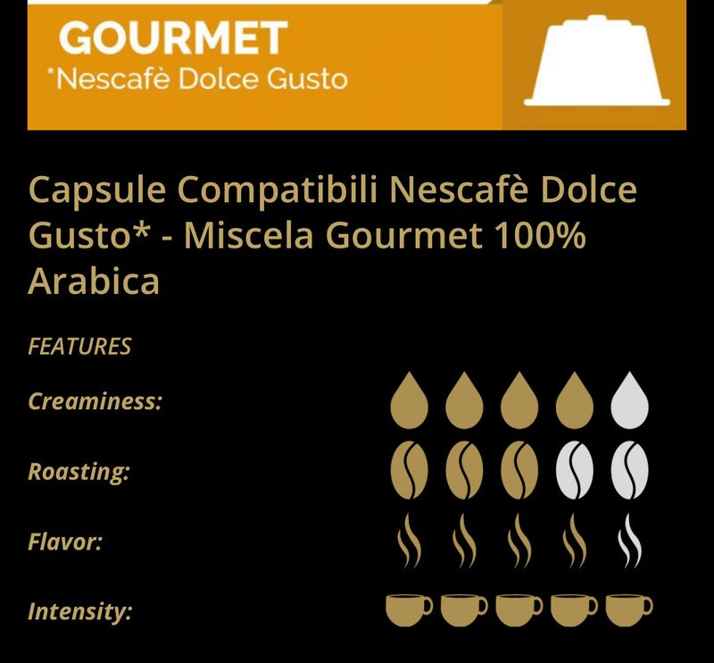 Toraldo Dolce Gusto GOURMET 100% Arabica espresso x20 капсули