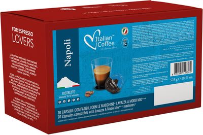 Italian Coffee™️ Modo Mio Napoli Extrа strong  x70 капсули