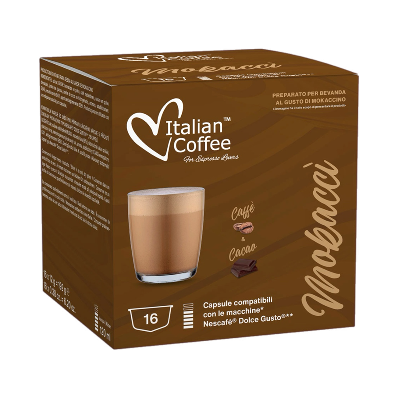 Italian Coffee™️Dolce Gusto Mokacci Чоко капучино/лате х16 капсули