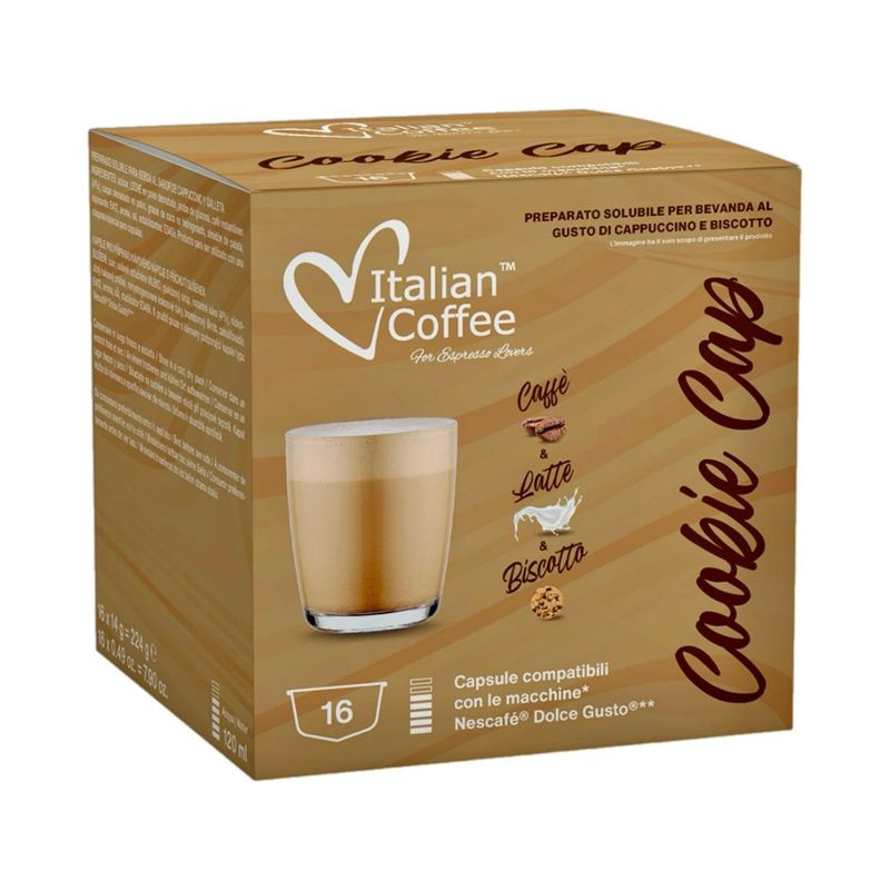Italian Coffee Dolce Gusto COOKIES Cappuccino/latte x16 капсули