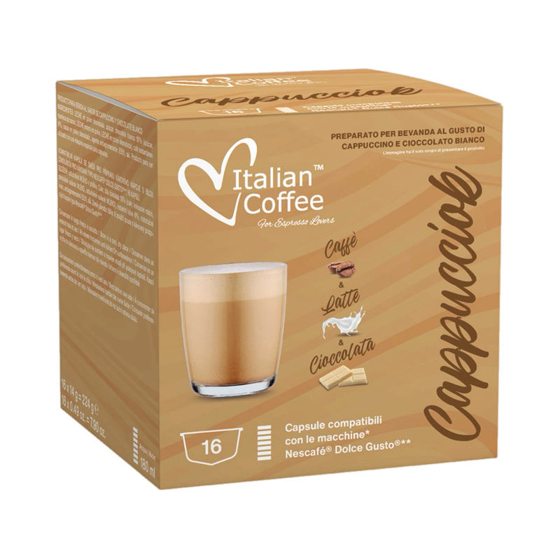 Italian Coffee™️Dolce Gusto Cappuciok CAPPUCCINO/latte со Бело Чоколадо х16 Italian Coffee™️Dolce Gusto Cappuciok CAPPUCCINO/latte со Бело Чоколадо х16