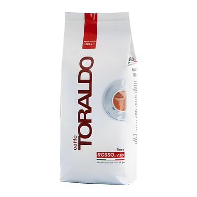 Toraldo BAR Rosso 85% Arabica Dark Roast n.20 еспресо во зрно 1 kg Toraldo BAR Rosso 85% Arabica Dark Roast n.20 еспресо во зрно 1 kg