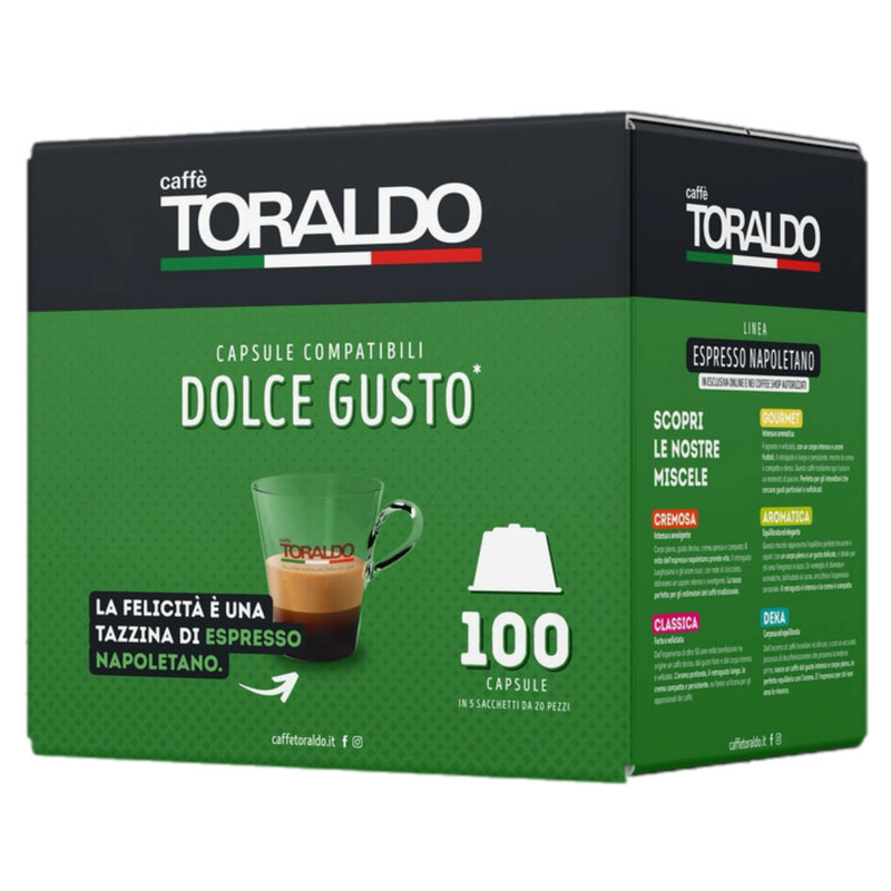 Toraldo Dolce Gusto CREMOSA 30% Arabica espresso х100 капсули Toraldo Dolce Gusto CREMOSA 30% Arabica espresso х100 капсули