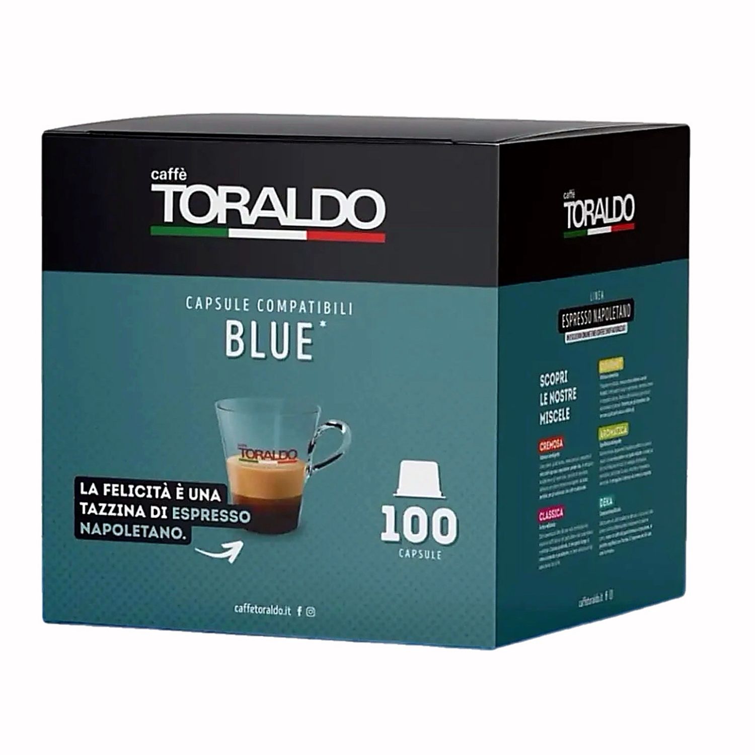 Toraldo Lavazza Blue CREMOSA 80% Арабика x100 капсули
