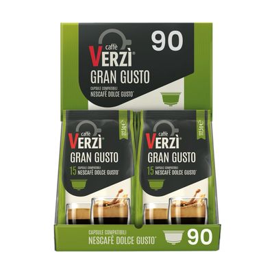 Verzi Dolce Gusto GRAN GUSTO espresso x90 капсули Verzi Dolce Gusto GRAN GUSTO espresso x90 капсули