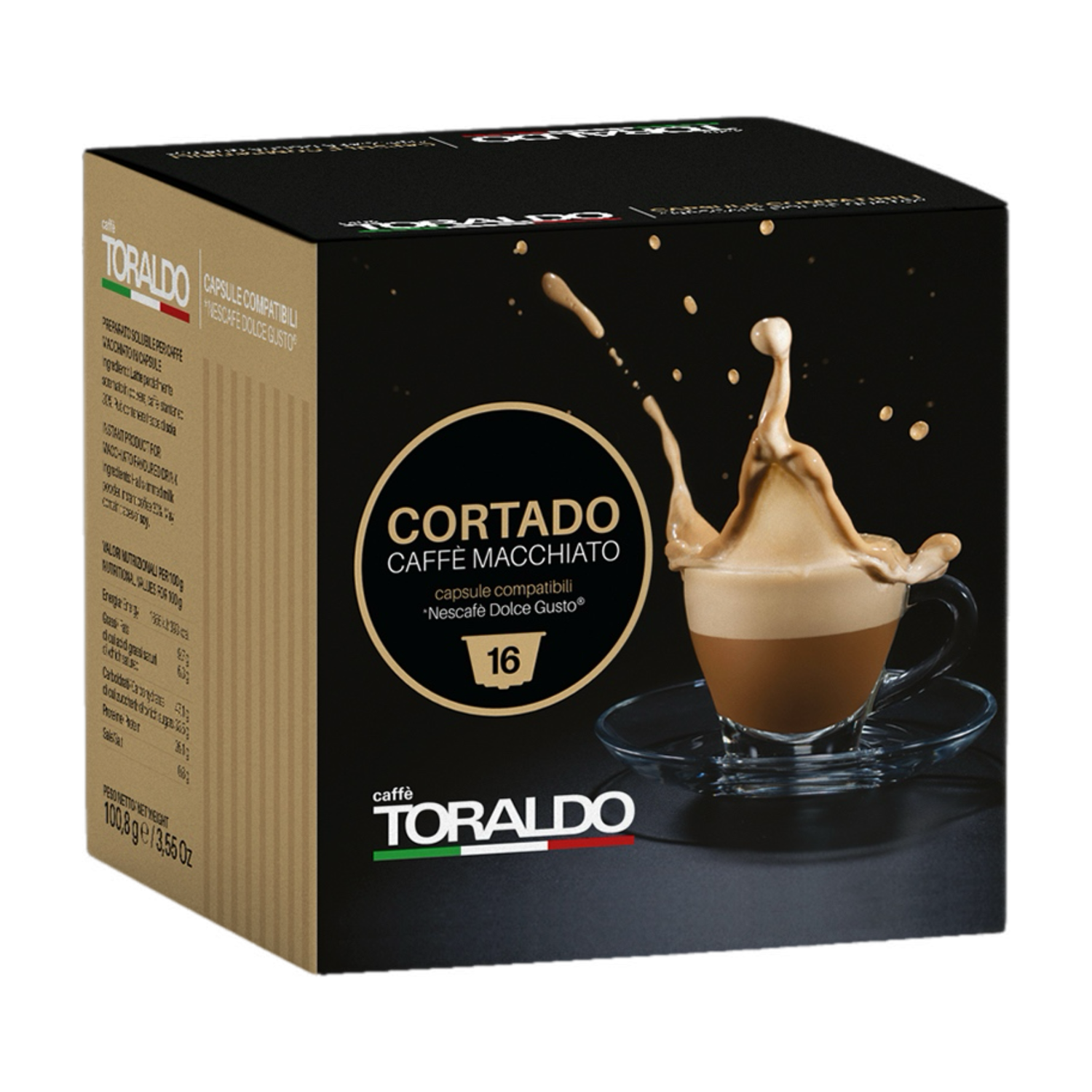 Toraldo Dolce Gusto Cortado | Caffe Machiatto  x16