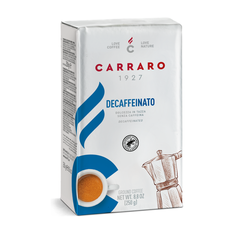 Decaffeinato Декофеинско Carraro 250gr. Мелено Еспресо