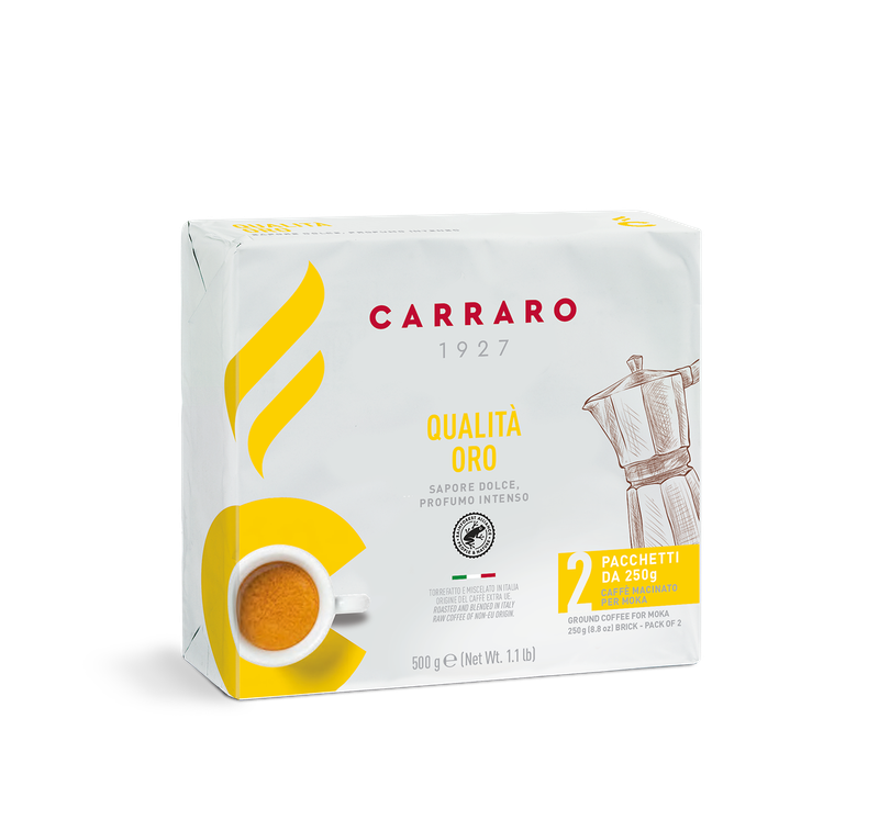 Carraro 1927 Qualita Oro 90% Arabica 2х250=500 gr. мелено еспресо